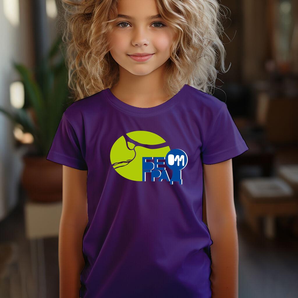 Camiseta Majica sa štampanim printom Cam 208, Dečija, Patlidžan