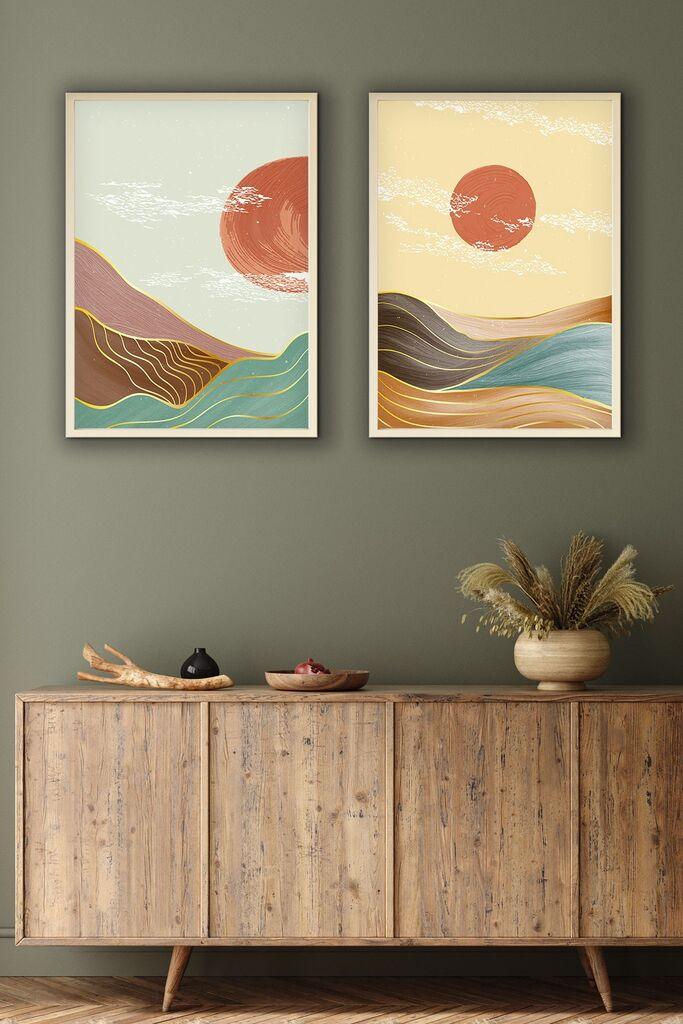 Wallity Dekorativna slika Huhu154, 35x50cm, 2 dela