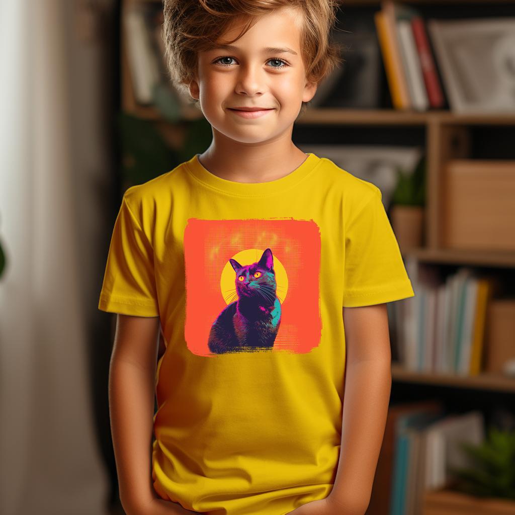 Camiseta Majica sa štampanim printom Cam 290, Dečija, Zlatne boje