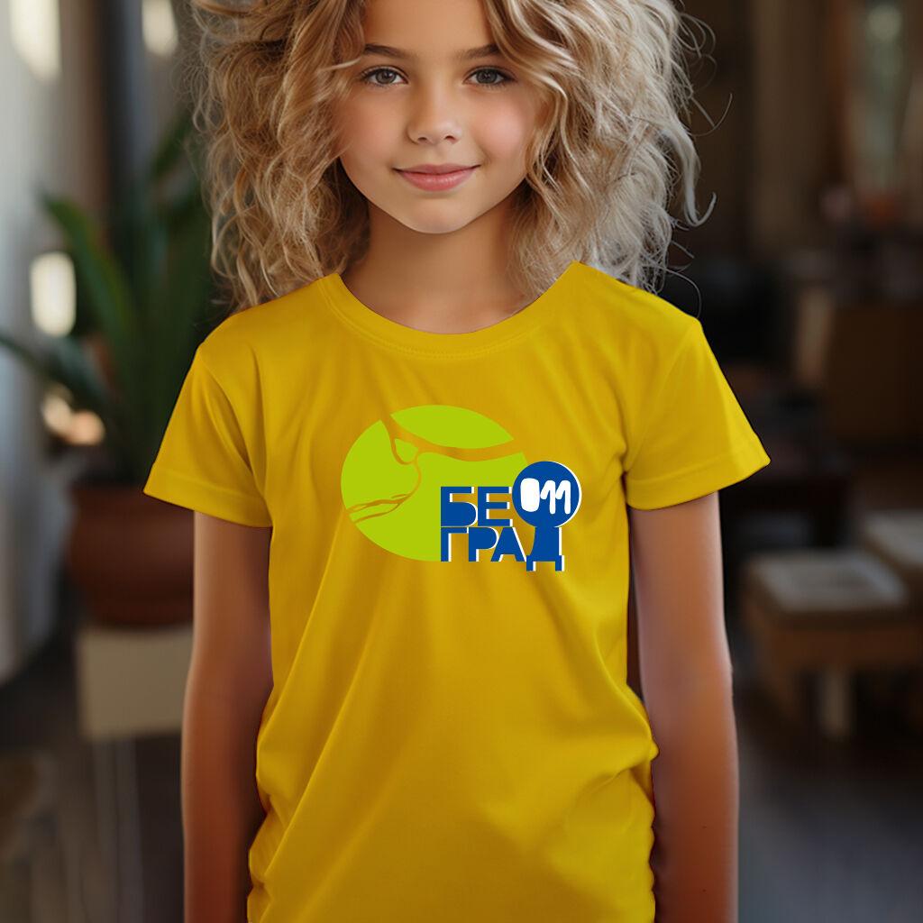 Camiseta Majica sa štampanim printom Cam 208, Dečija, Zlatne boje