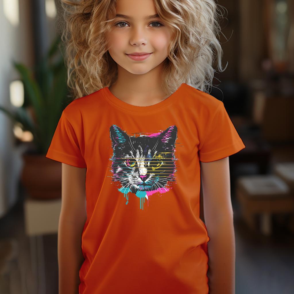 Camiseta Majica sa štampanim printom Cam 289, Dečija, Narandžasta