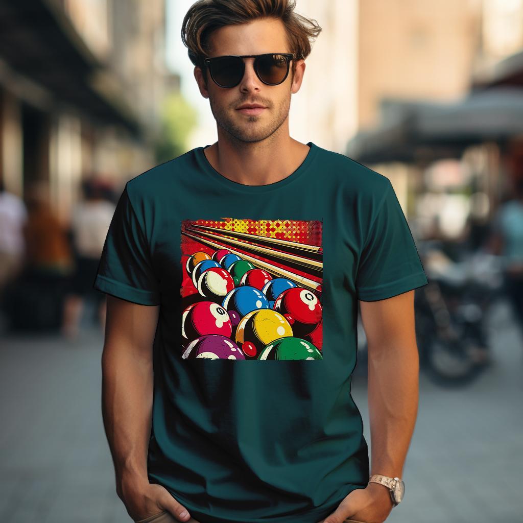 Camiseta Majica sa štampanim printom Cam 317, Muška, Petrolej