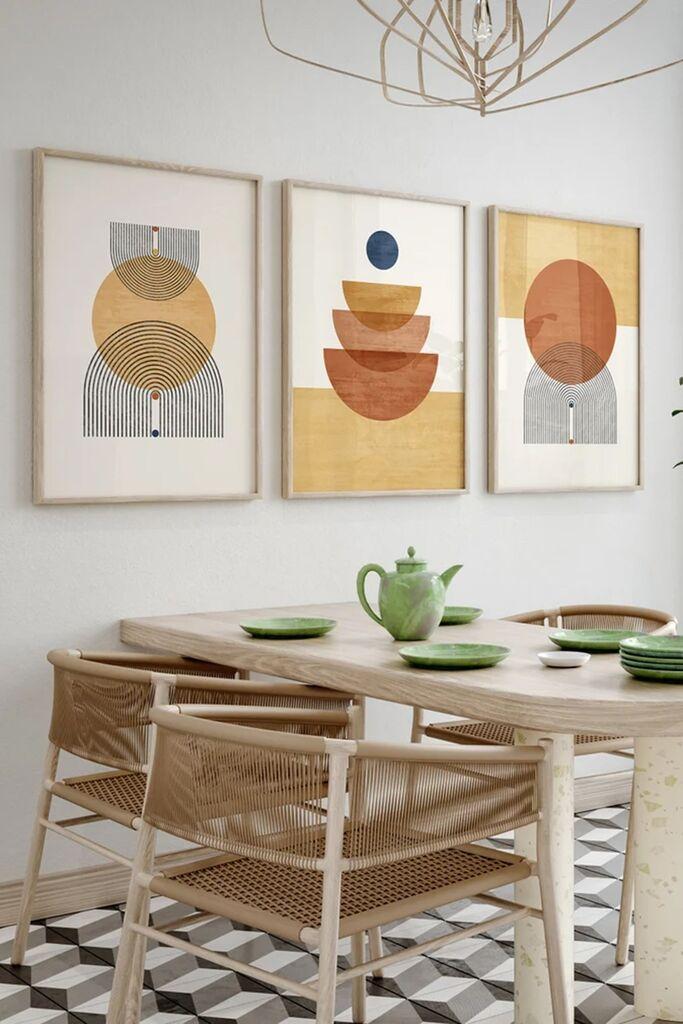 Wallity Dekorativna slika 3Dartsohoset7, 33x48cm, 3 dela