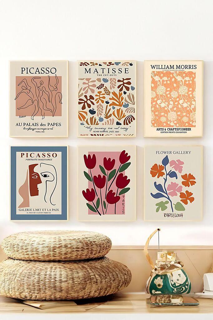 Wallity Dekorativna slika Artsycllct15, 33x48cm, 6 delova