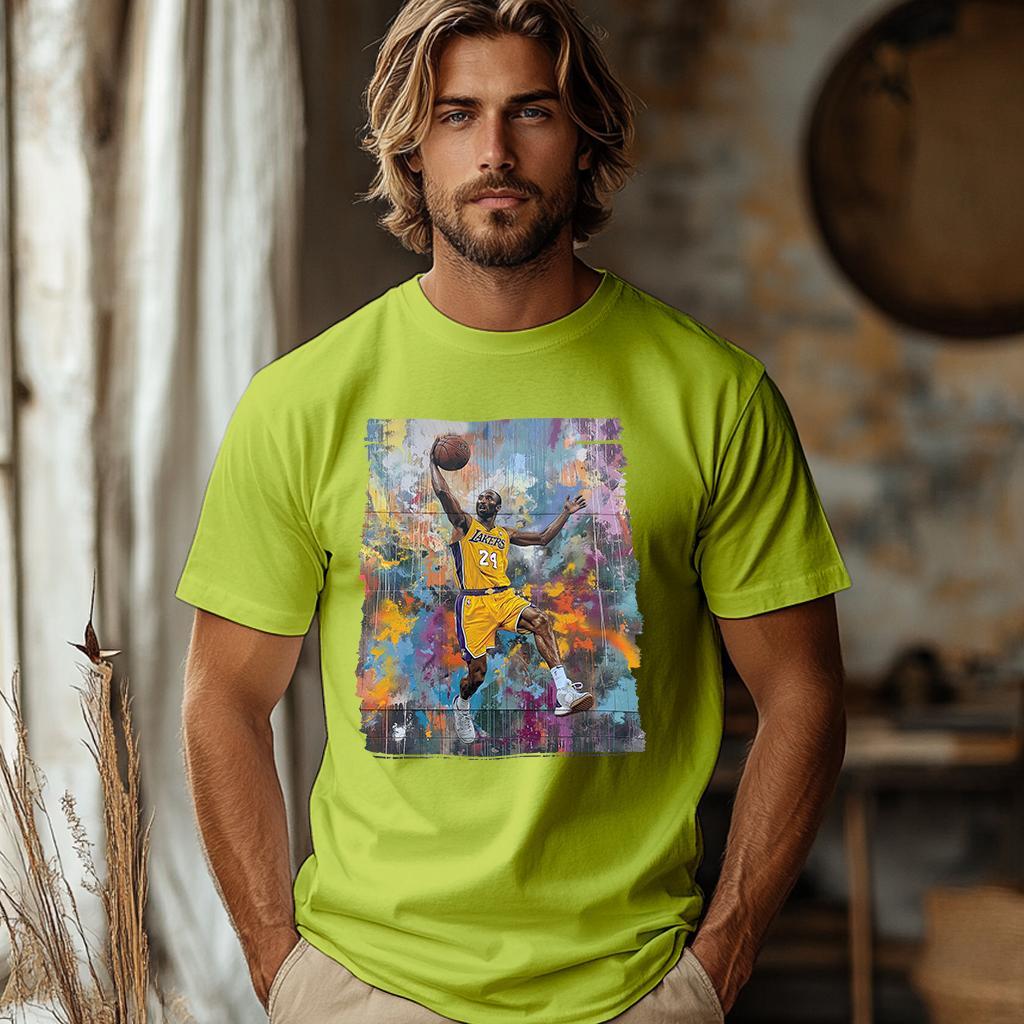 Camiseta Majica sa štampanim printom Cam 462, Muška, Limeta