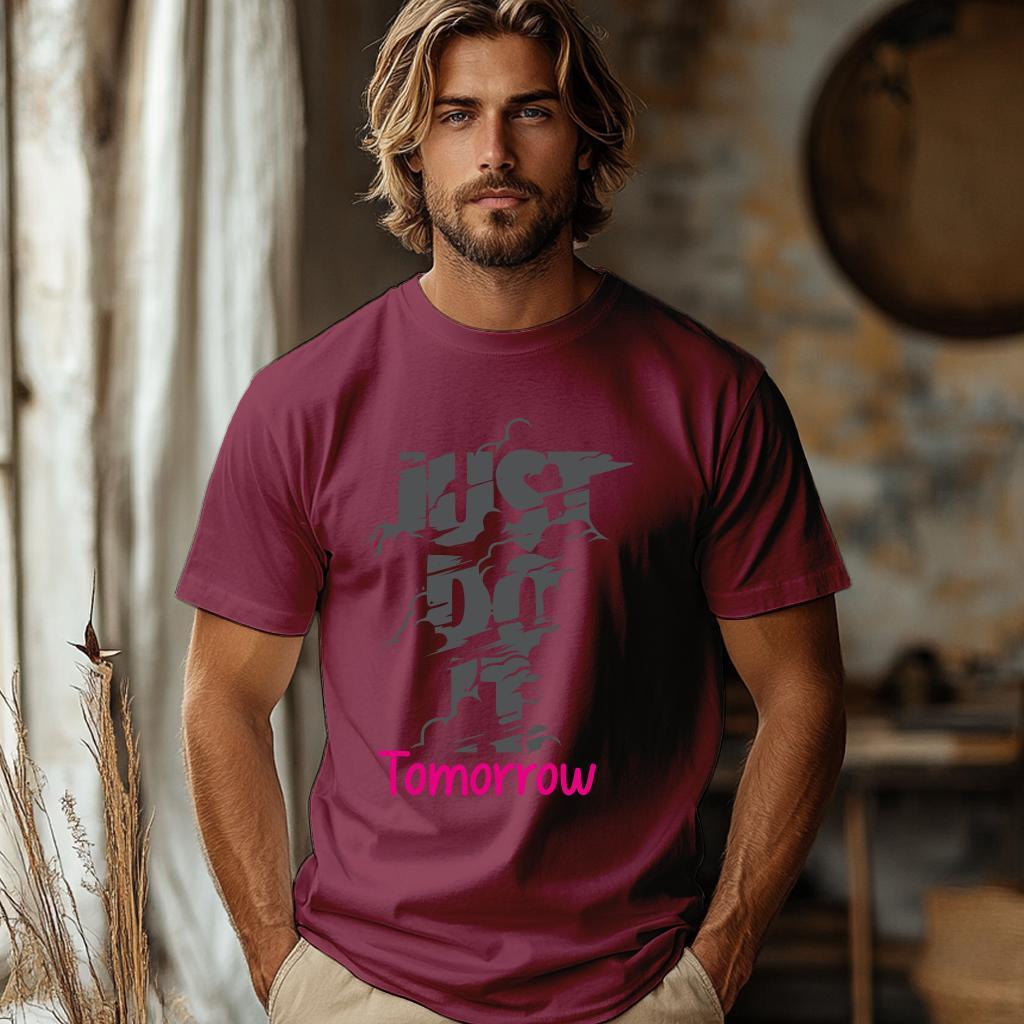 Camiseta Majica sa štampanim printom Cam 477, Muška, Bordo