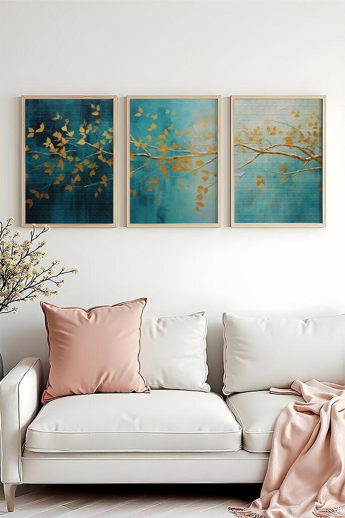 Wallity Dekorativna slika Huhu485, 35x50cm, 3 dela