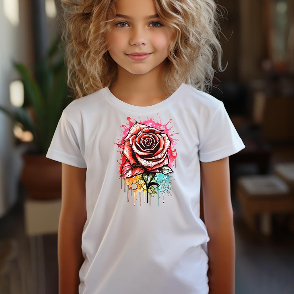 Camiseta Majica sa štampanim printom Cam 392, Dečija, Bela