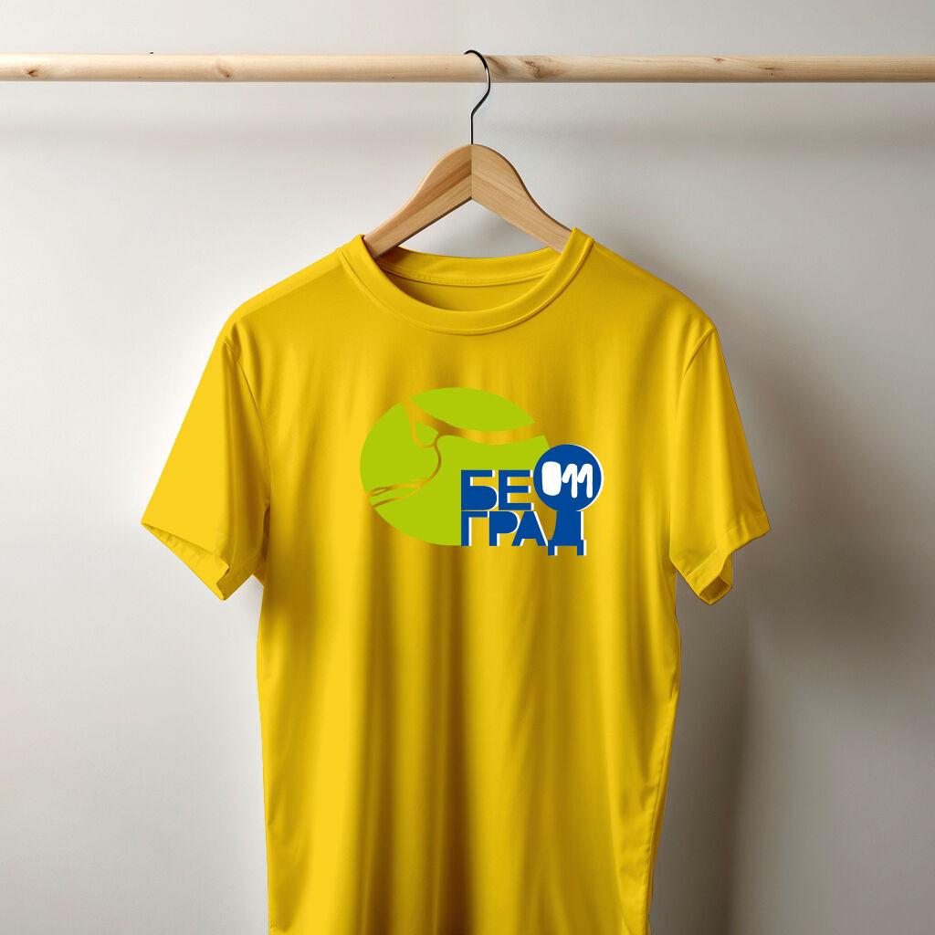 Camiseta Majica sa štampanim printom Cam 208, Muška, Zlatne boje