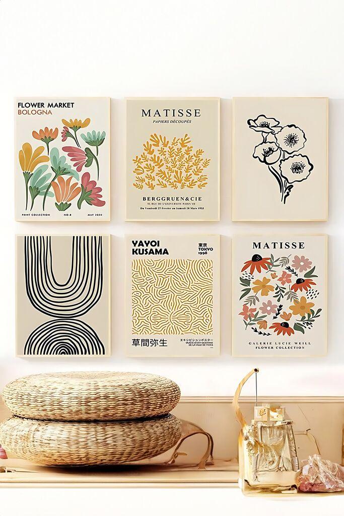 Wallity Dekorativna slika Artsycllct9, 33x48cm, 6 delova