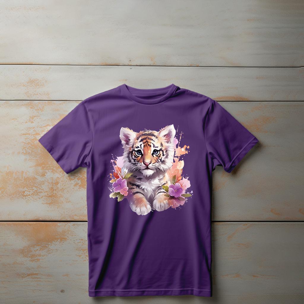 Camiseta Majica sa štampanim printom Cam 405, Dečija, Patlidžan