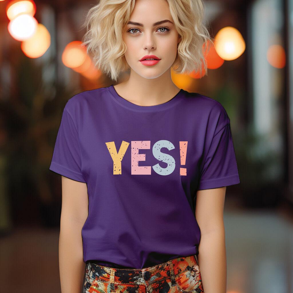 Camiseta Majica sa štampanim printom Cam 248, Ženska, Patlidžan