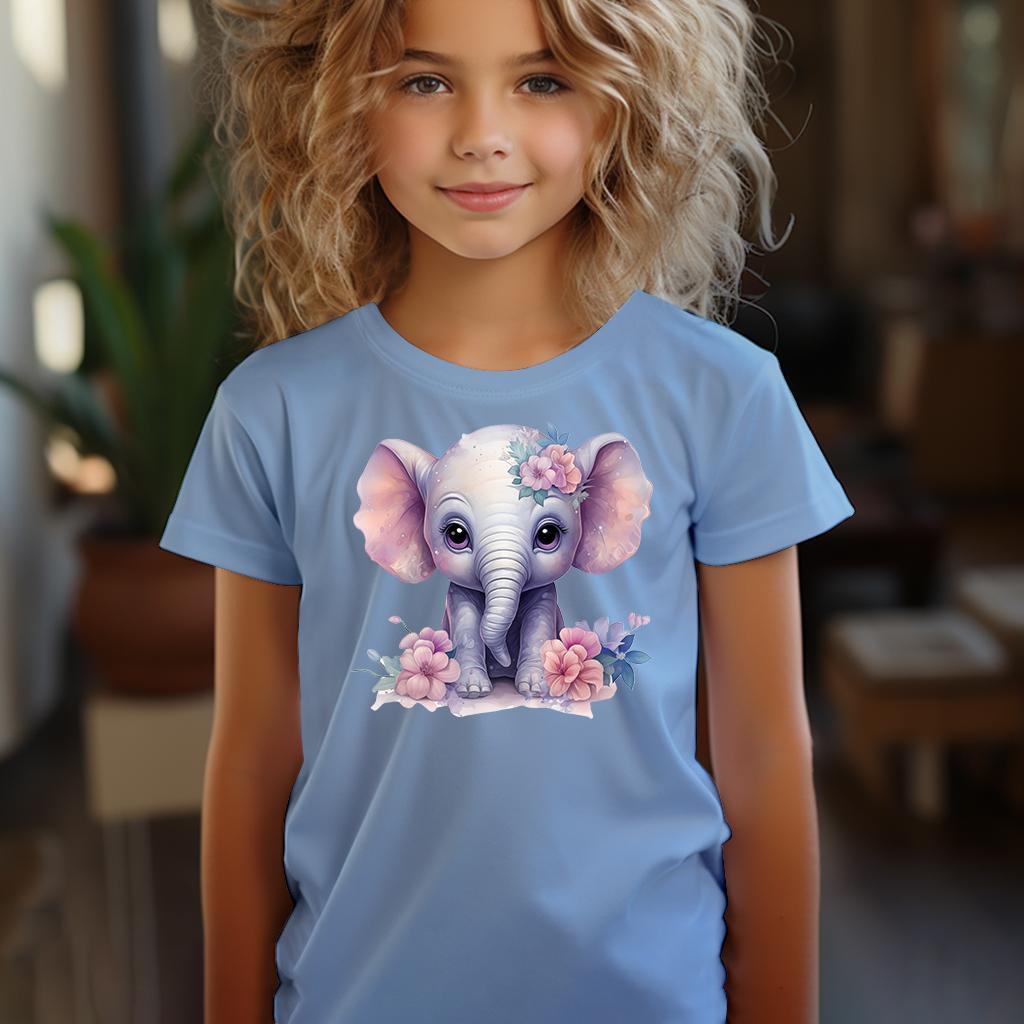 Camiseta Majica sa štampanim printom Cam 406, Dečija, Cijan