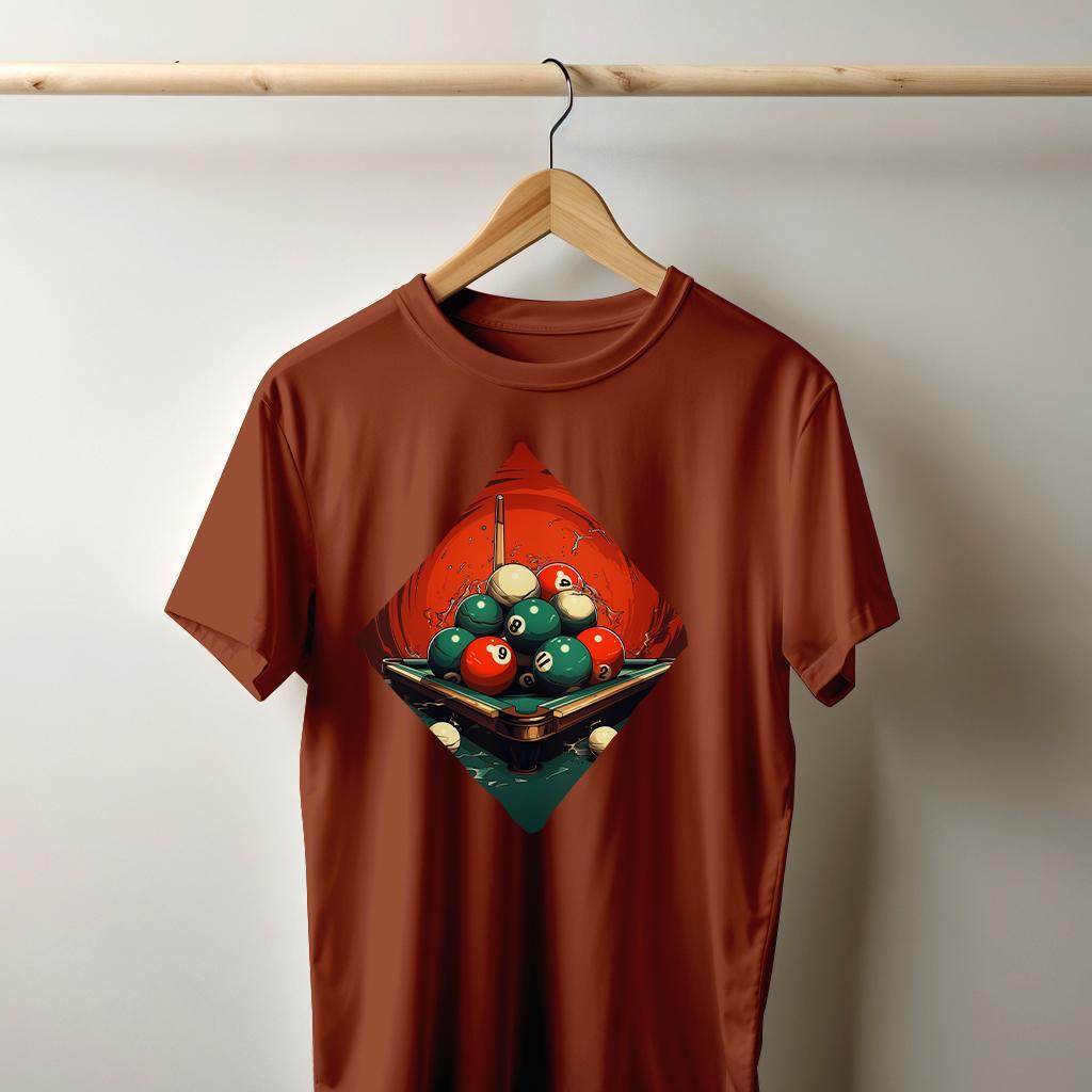 Camiseta Majica sa štampanim printom Cam 319, Muška, Terakota