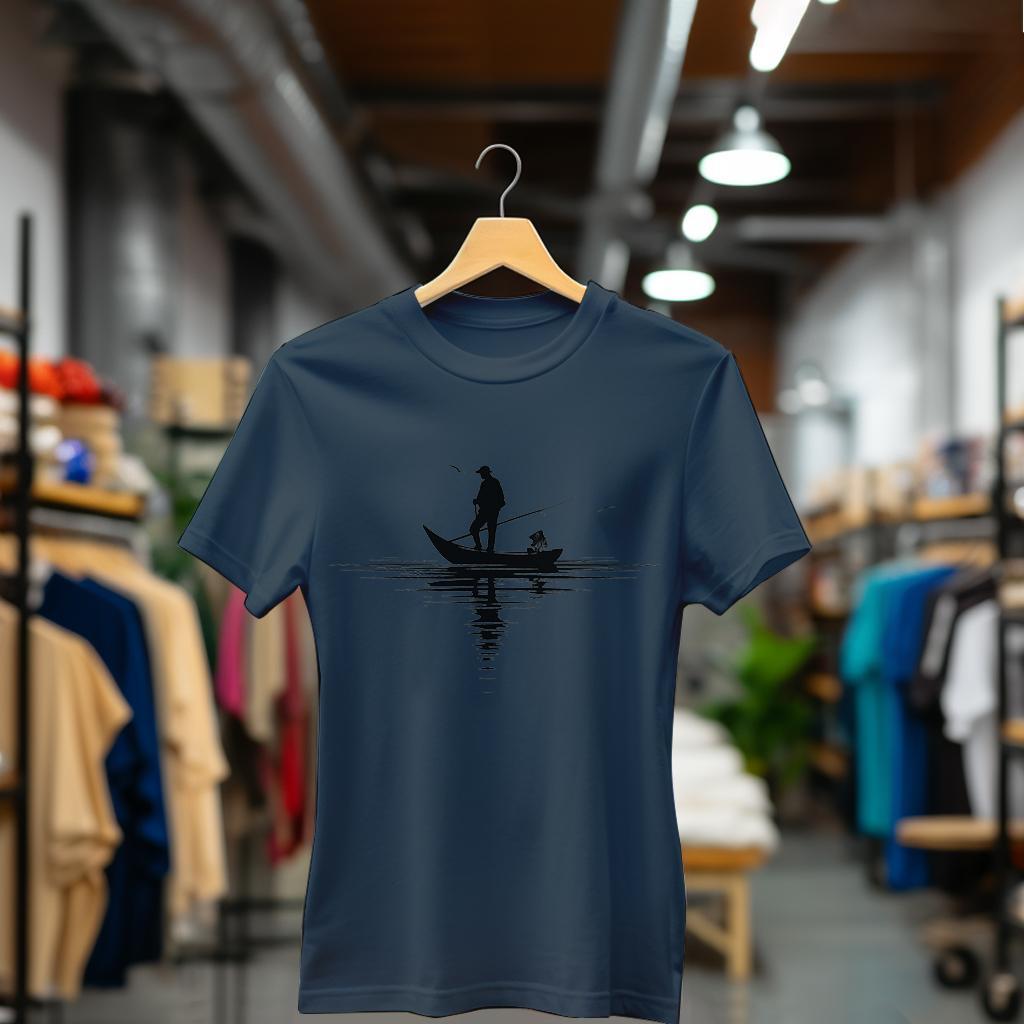 Camiseta Majica sa štampanim printom Cam 412, Ženska, Teget