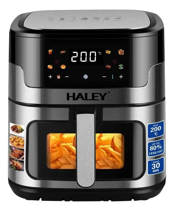 Haley Air fryer digitalni HY2534, 15l, 6800W, Tamnosivi