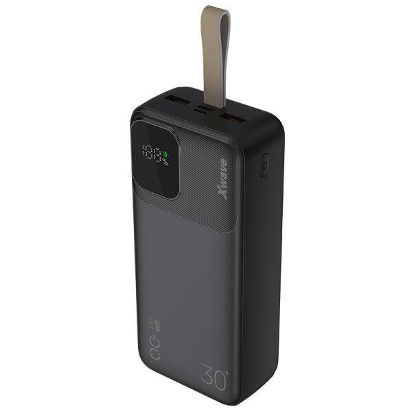 Xwave Power bank GoEnergy 30d, 30000 mAh, 20W, 2 xUSB, Tip-C, Crni