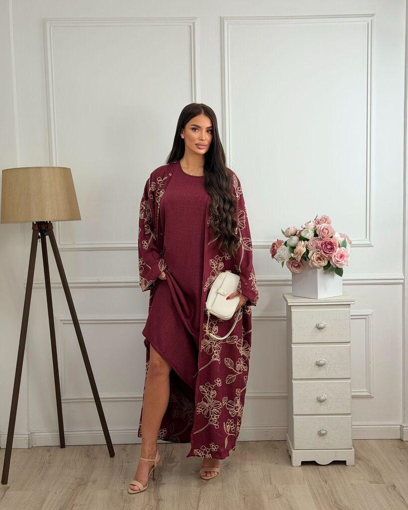 Squareonline Ženski komplet Blossom Set, Bordo