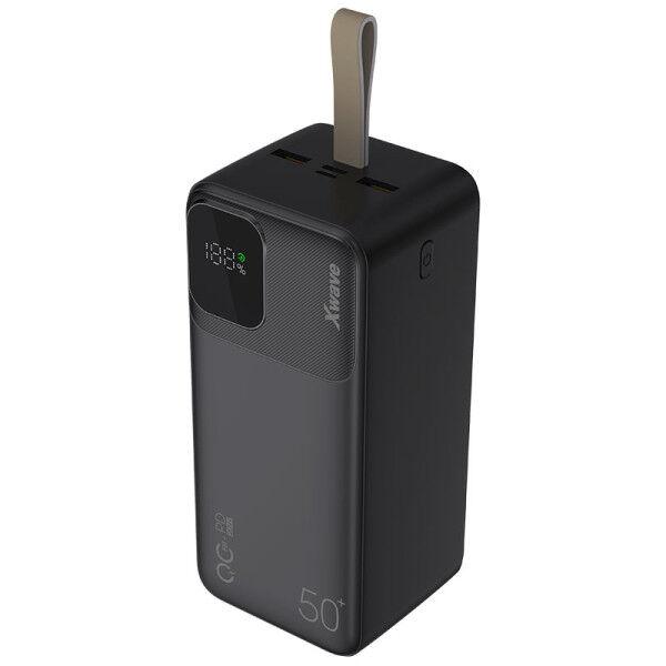 Xwave Power bank GoEnergy 50d, 50000 mAh, 20W, 3A, 2 xUSB, Tip-C, Crni