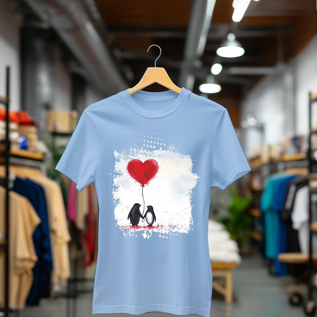 Camiseta Majica sa štampanim printom Cam 879, Ženska, Cijan