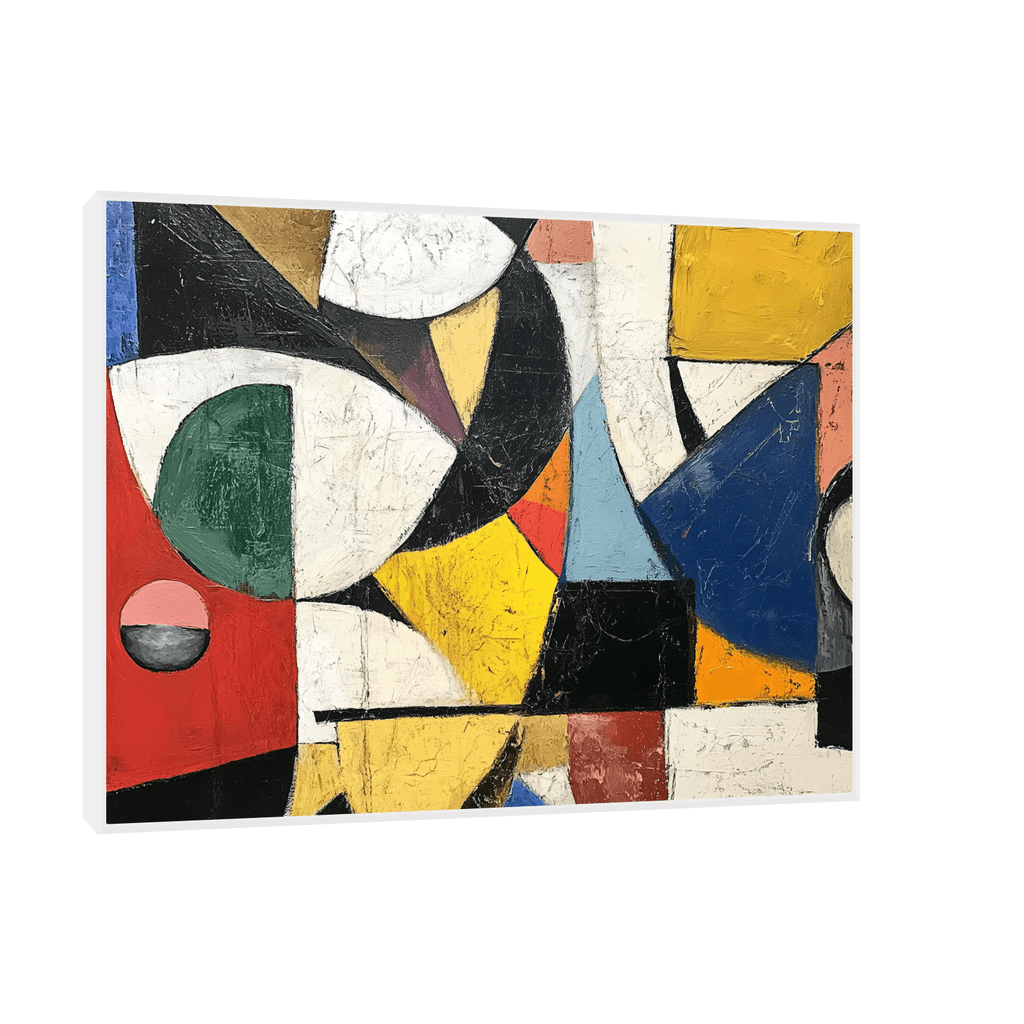 Canvas Slika na platnu Kompozicija V, Sa ramom, 60 x 80  cm, Beli