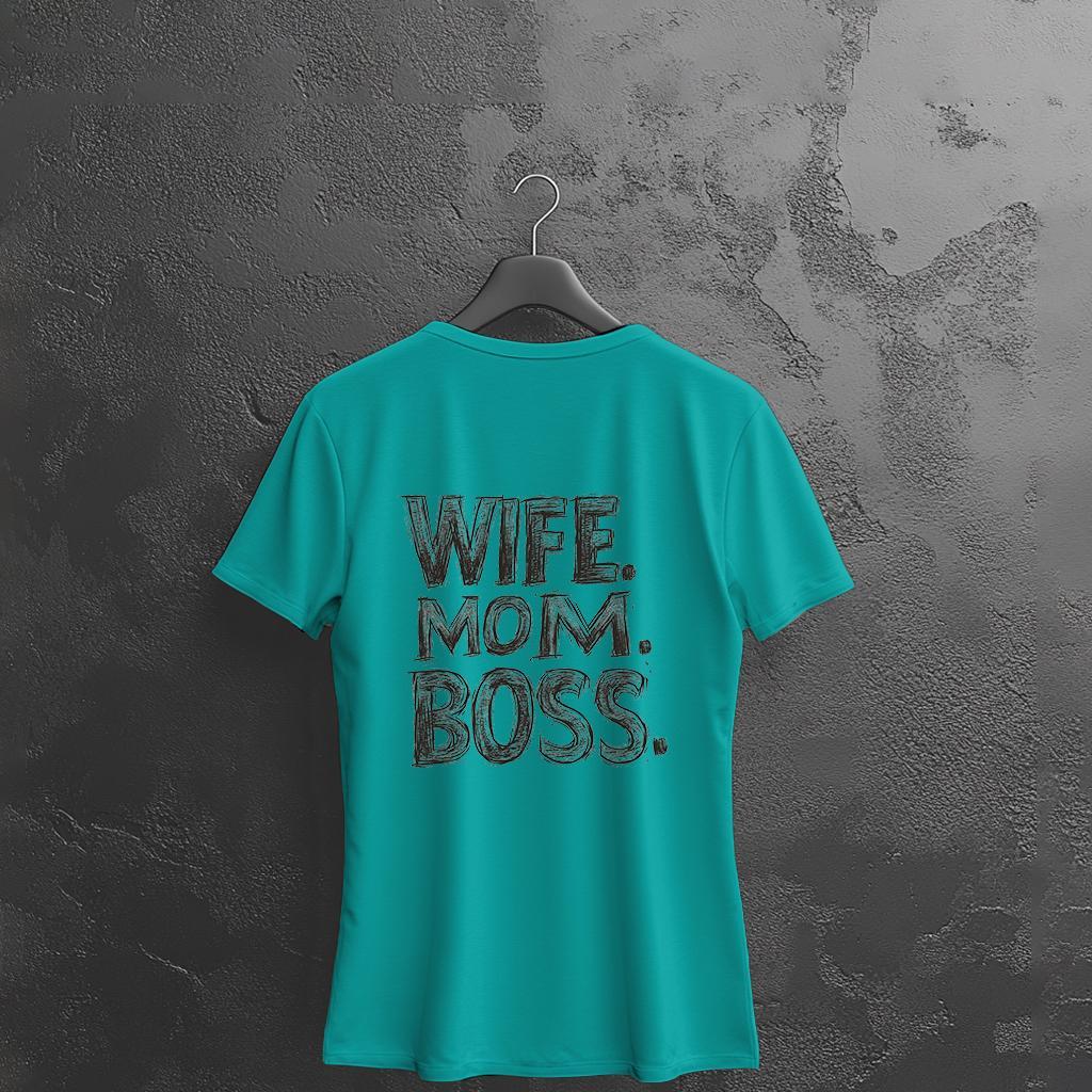 Camiseta Majica sa štampanim printom Cam 886, Ženska, Tirkizna
