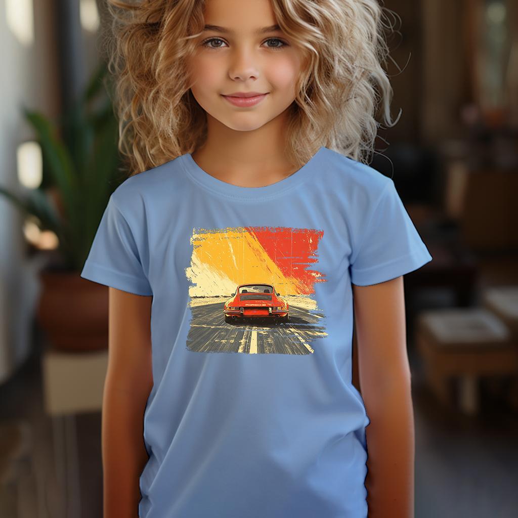 Camiseta Majica sa štampanim printom Cam 842, Dečija, Cijan