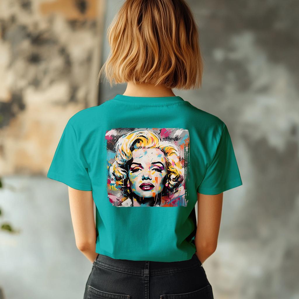 Camiseta Majica sa štampanim printom Cam 893, Ženska, Tirkizna