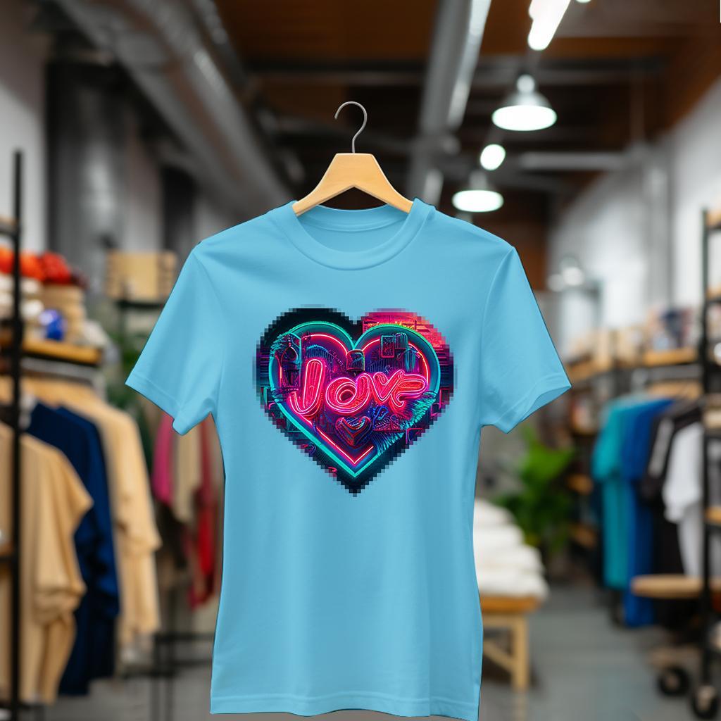 Camiseta Majica sa štampanim printom Cam 873, Ženska, Akvamarin