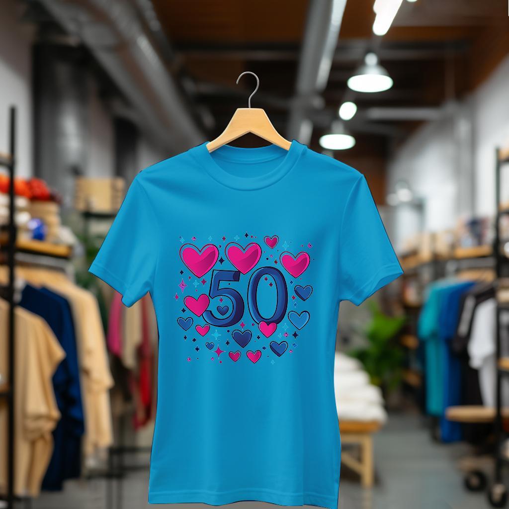 Camiseta Majica sa štampanim printom Cam 905, Ženska, Akva