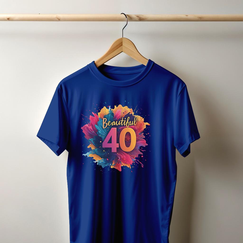 Camiseta Majica sa štampanim printom Cam 901, Muška, Indigo