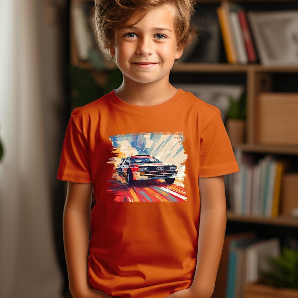 Camiseta Majica sa štampanim printom Cam 844, Dečija, Narandžasta