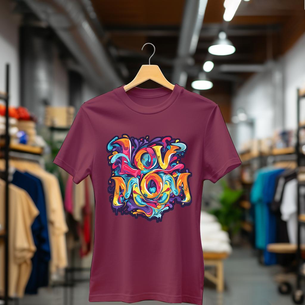 Camiseta Majica sa štampanim printom Cam 889, Ženska, Bordo