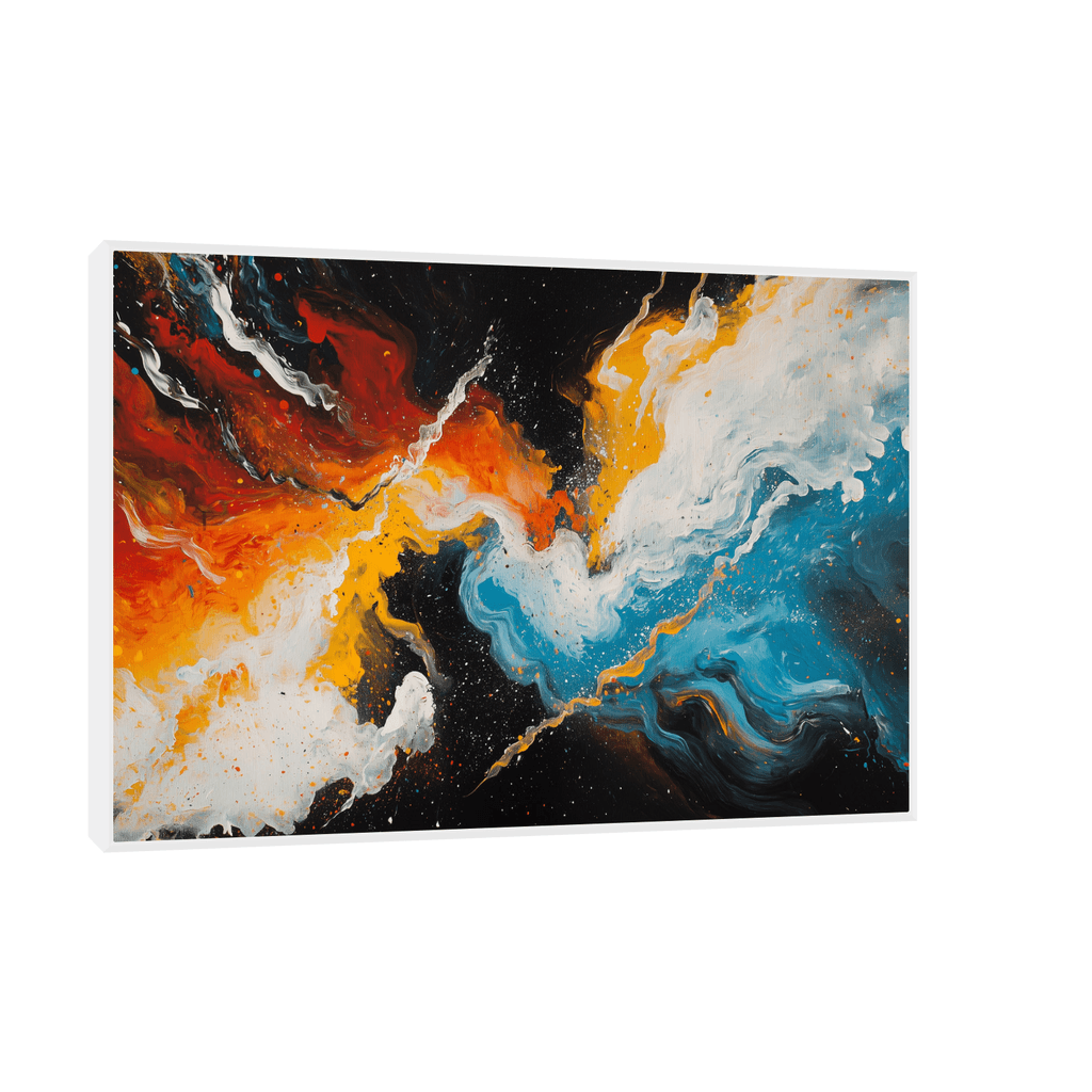 Canvas Slika na platnu Univerzum boja 30x45cm, Sa ramom, Beli