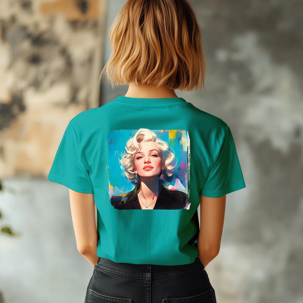 Camiseta Majica sa štampanim printom Cam 894, Ženska, Tirkizna