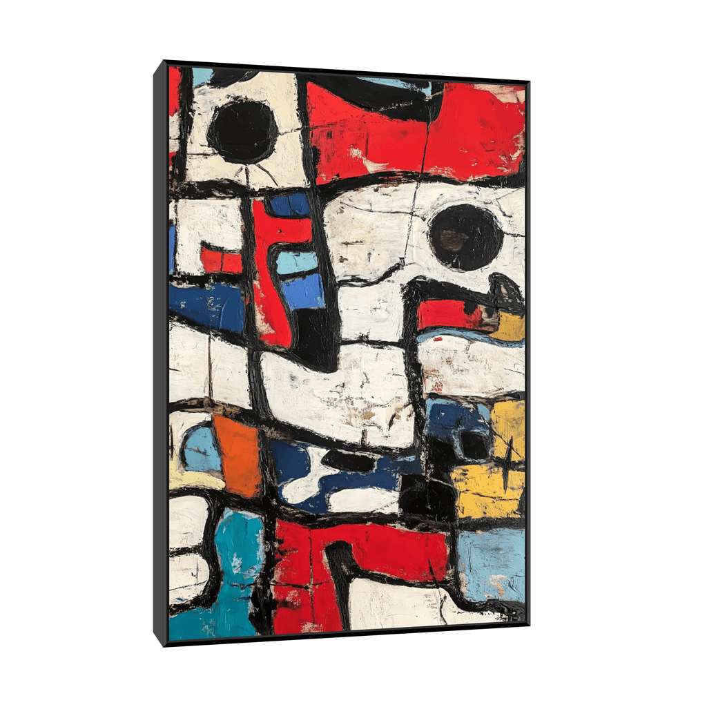 Canvas Slika na platnu Crvena fantazija, 30x45cm, Sa ramom, Crni