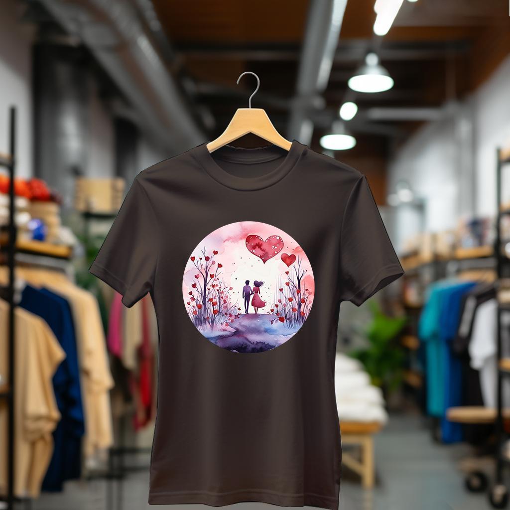 Camiseta Majica sa štampanim printom Cam 881, Ženska, Čokolada