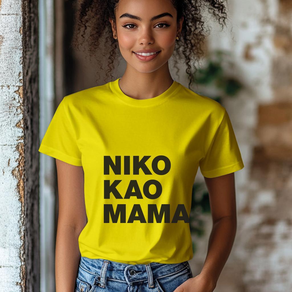 Camiseta Majica sa štampanim printom Cam 895, Ženska, Žuta