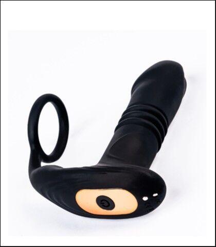 Fantasy Toys Masažer prostate sa pomeranjem Helios, 14cm, Crni