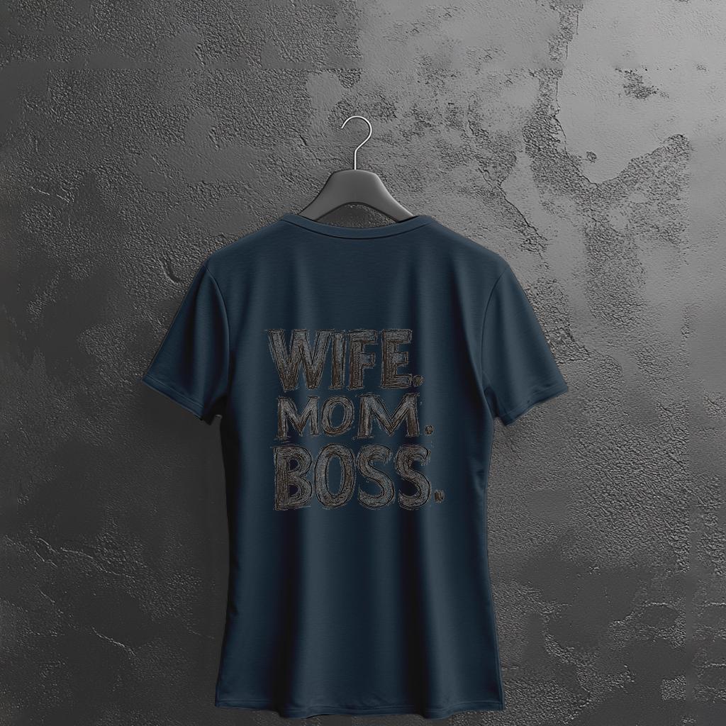 Camiseta Majica sa štampanim printom Cam 886, Ženska, Teget