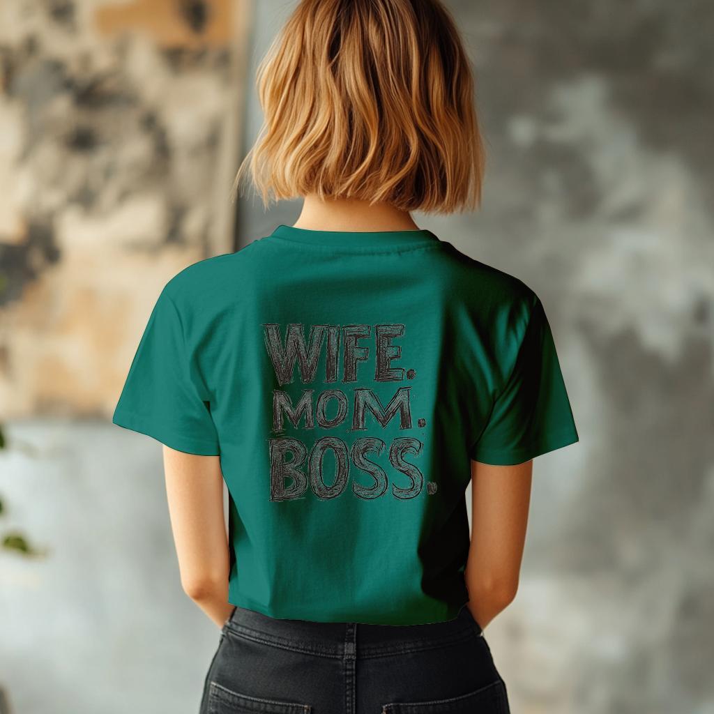 Camiseta Majica sa štampanim printom Cam 886, Ženska, Bambus