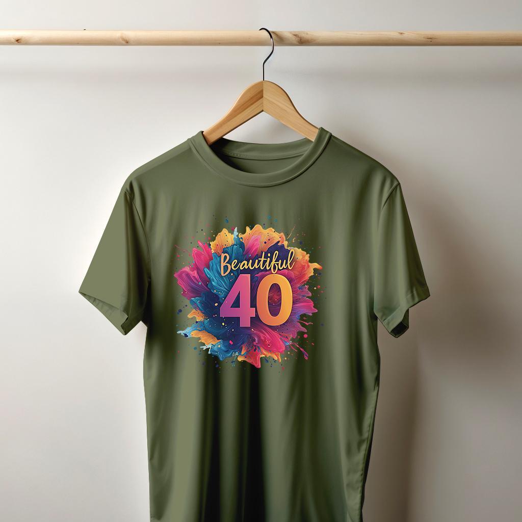 Camiseta Majica sa štampanim printom Cam 901, Muška, Kaki