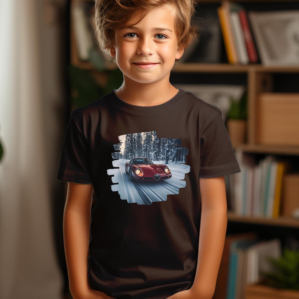 Camiseta Majica sa štampanim printom Cam 847, Dečija, Čokolada