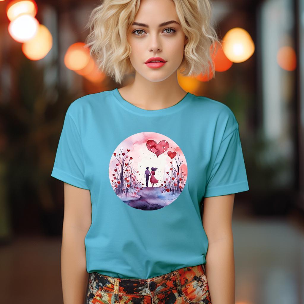 Camiseta Majica sa štampanim printom Cam 881, Ženska, Akvamarin