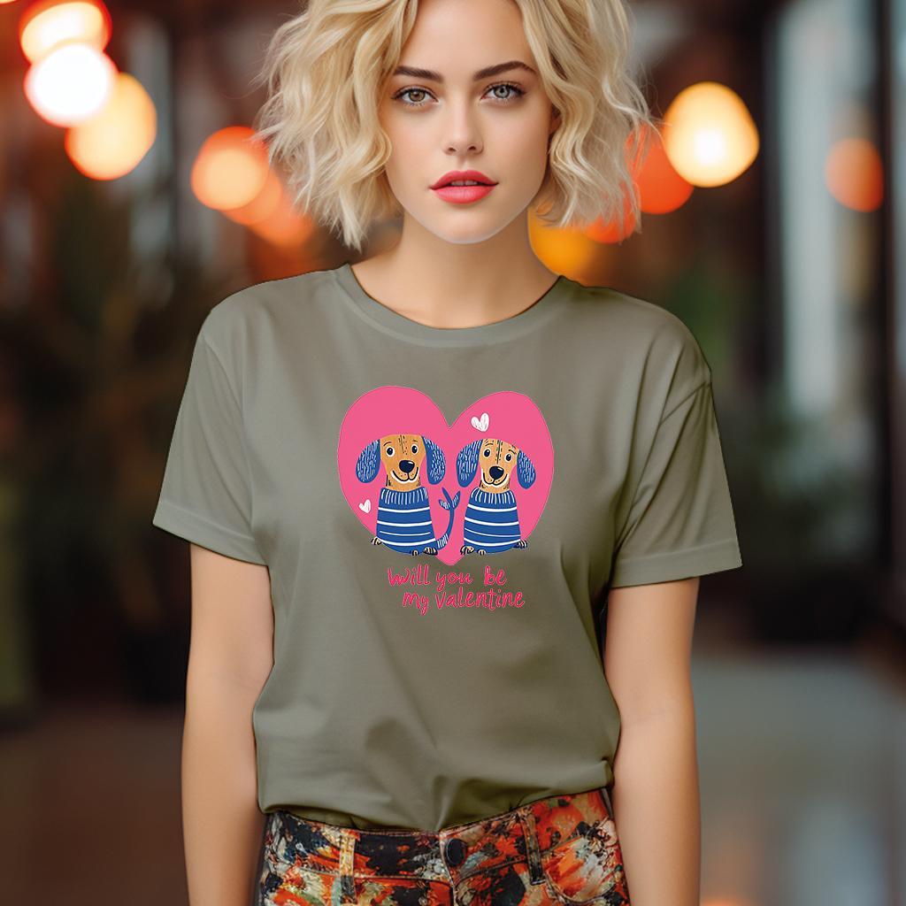 Camiseta Majica sa štampanim printom Cam 872, Ženska, Kaki