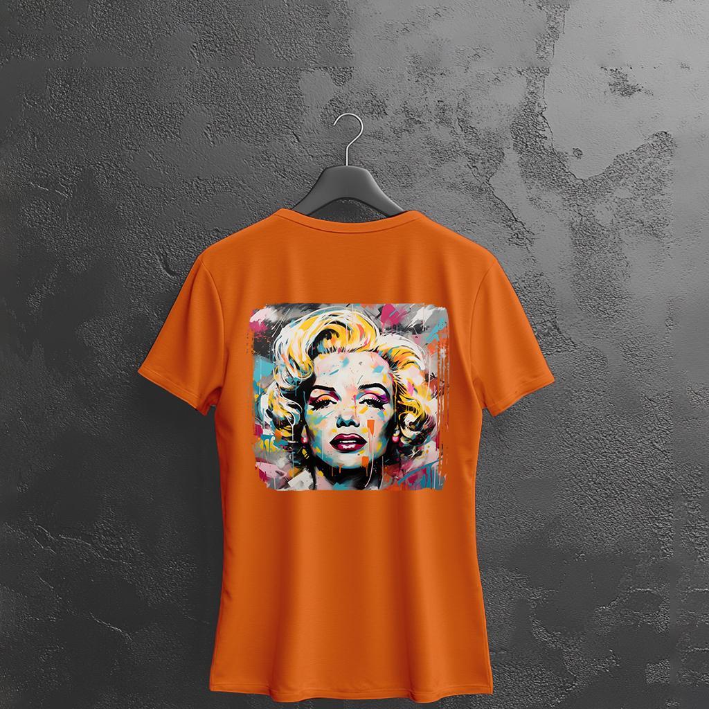 Camiseta Majica sa štampanim printom Cam 893, Ženska, Narandžasta