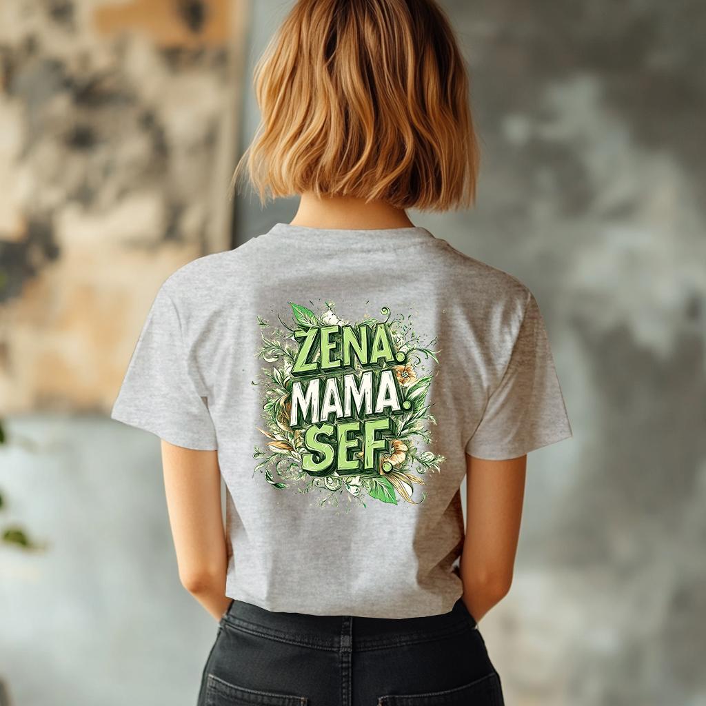 Camiseta Majica sa štampanim printom Cam 887, Ženska, Hrom