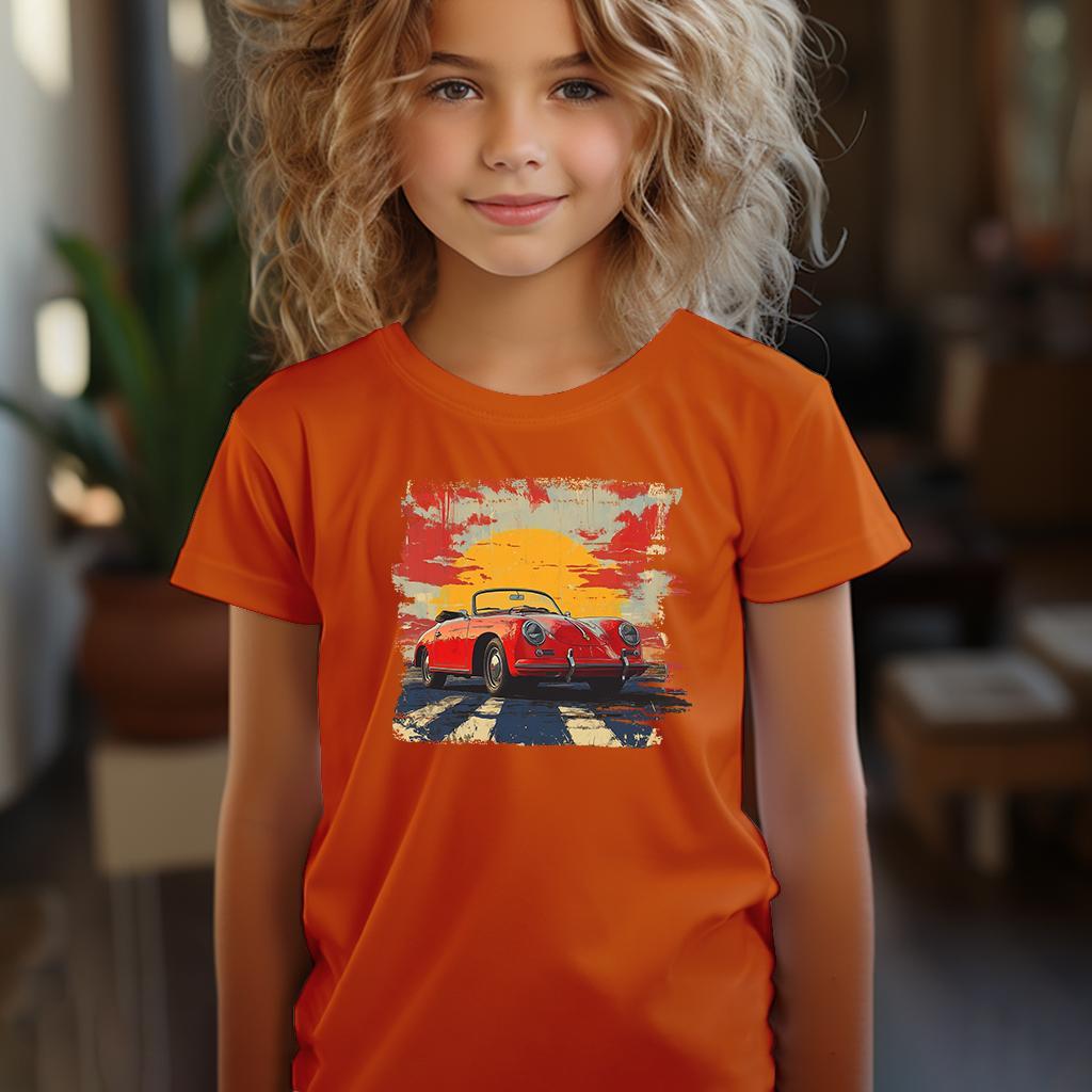 Camiseta Majica sa štampanim printom Cam 843, Dečija, Narandžasta