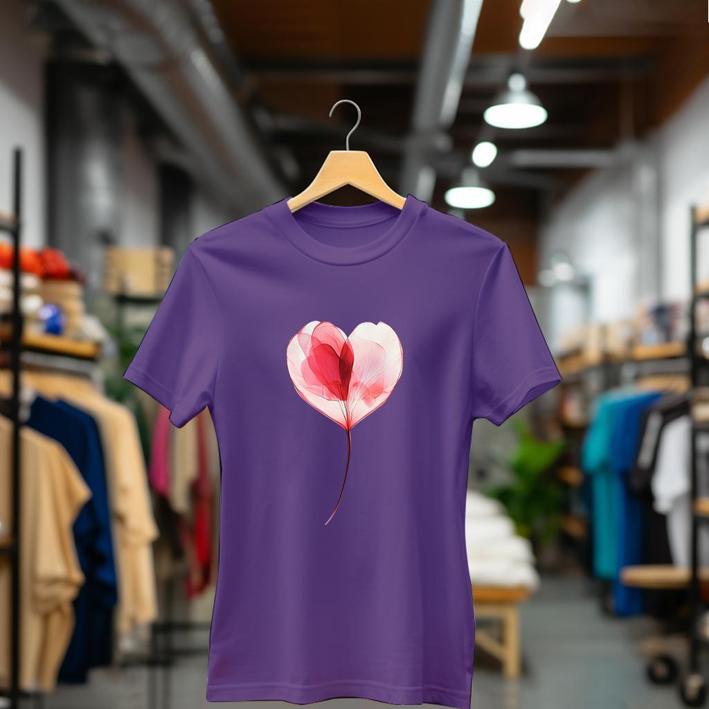 Camiseta Majica sa štampanim printom Cam 874, Ženska, Patlidžan