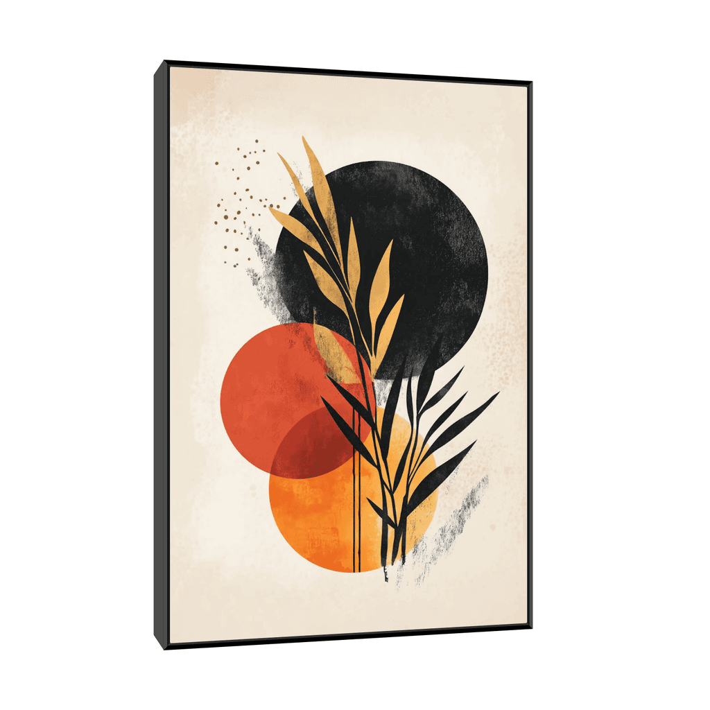 Canvas Slika na platnu Zlatna zora III, 30x45cm, Sa ramom, Crni